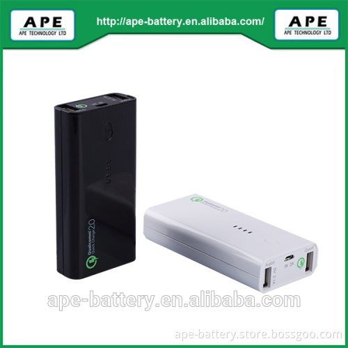 5200mAh portable power bank for Quick Charge 2.0 mobile phone and Tablet PC 5V/9V/12V